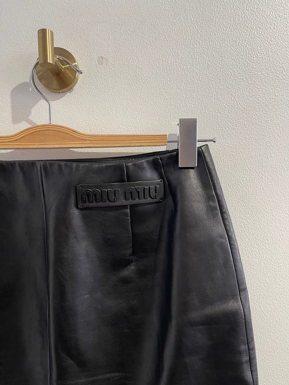 Jupe Miu Miu cuir T.36
