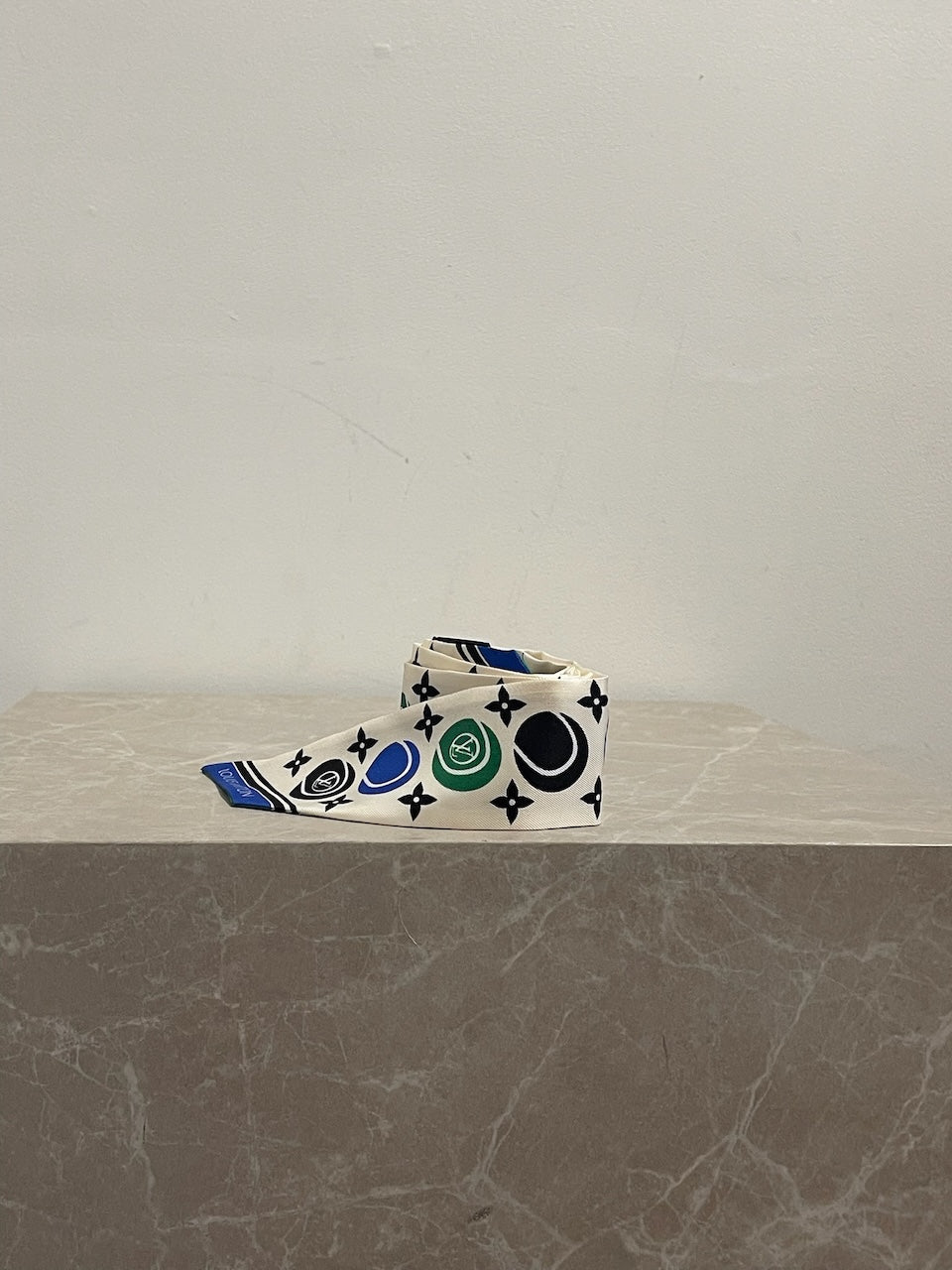 Bandeau Louis Vuitton bleu et vert