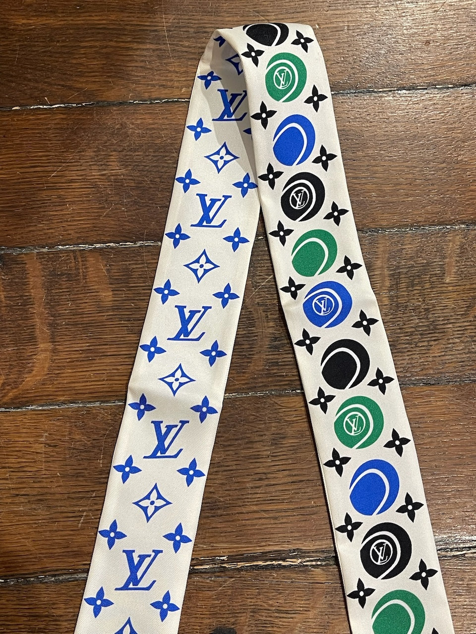 Bandeau Louis Vuitton bleu et vert