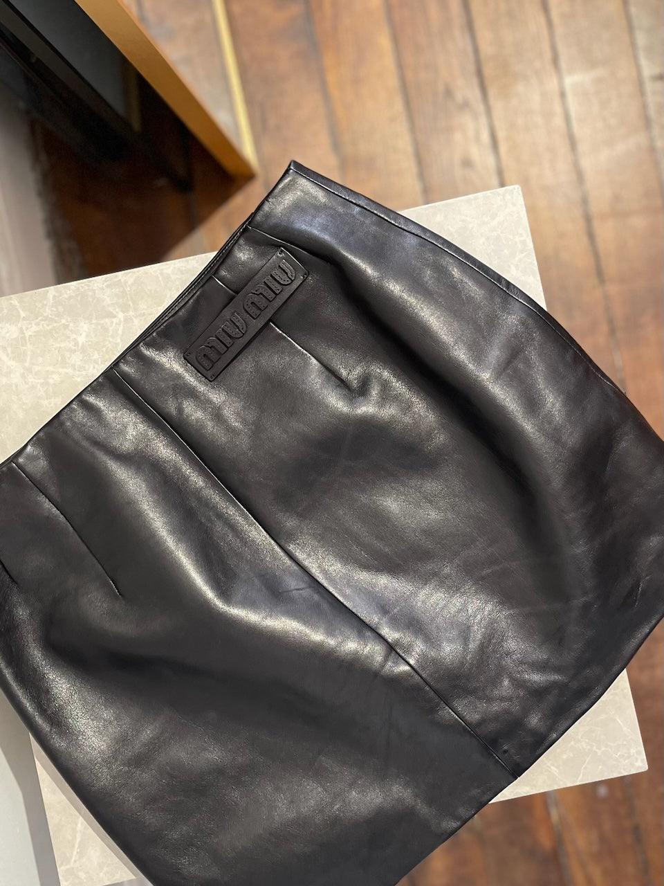 Jupe Miu Miu cuir T.36