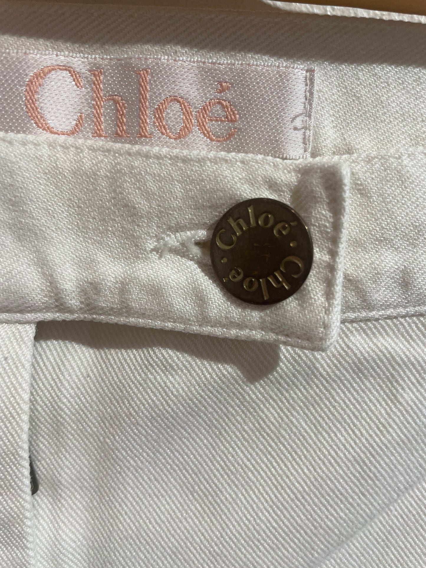 Jeans Chloé blanc T.38