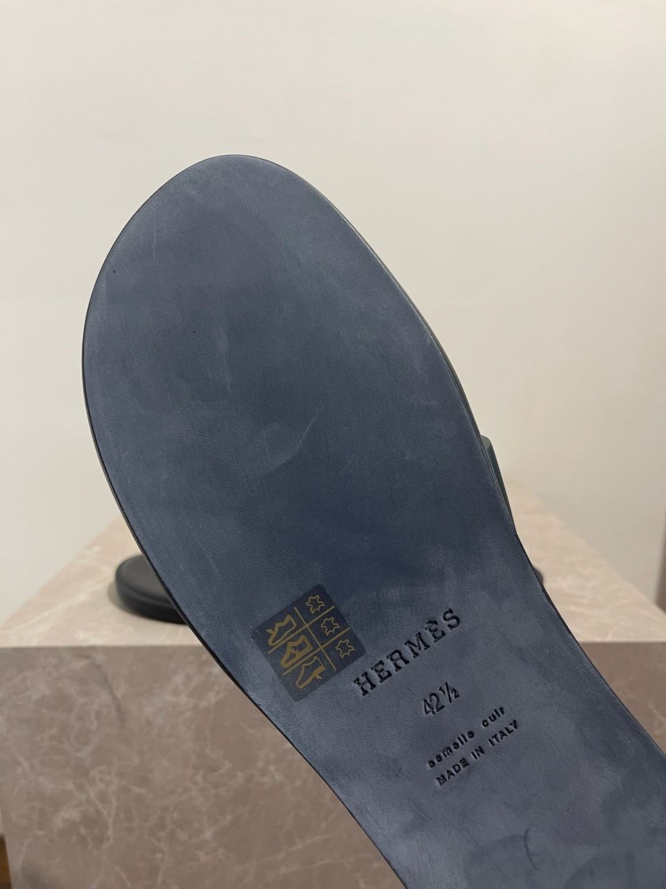 Mules Hermès Izmir vertes T.42,5 Neuves