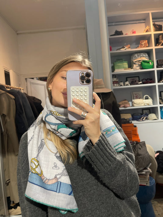 Châle Hermès Chevaux Déchaîné