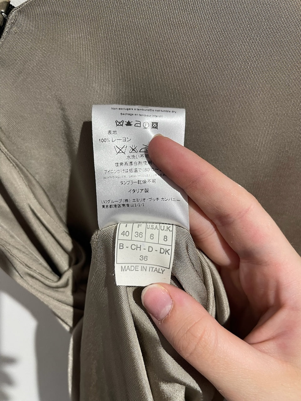 Robe Emilio Pucci beige T.36