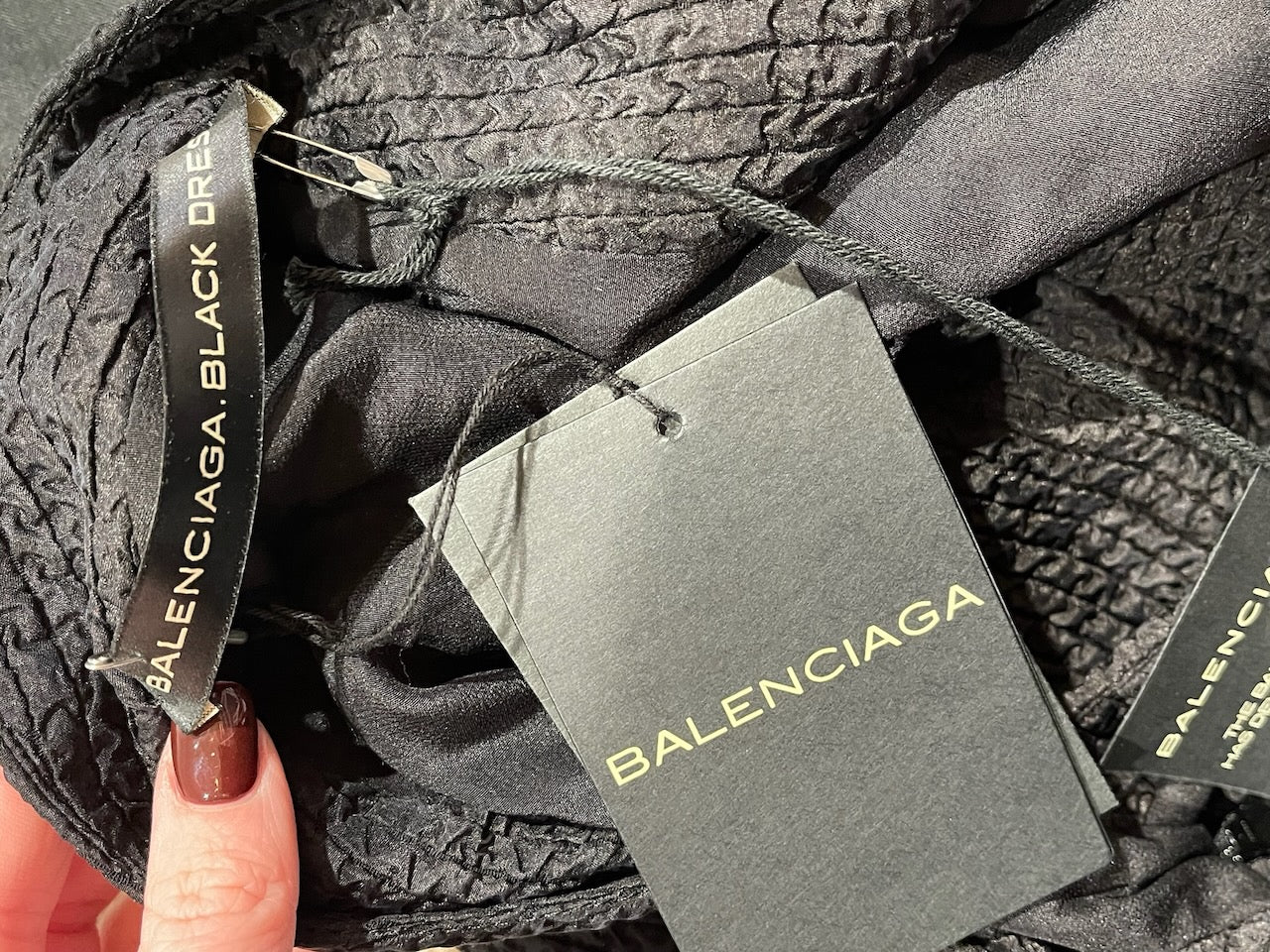 Robe Balenciaga noire T.40