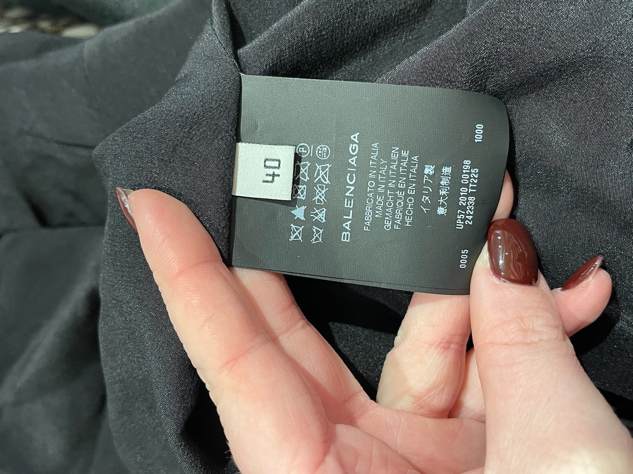 Robe Balenciaga noire T.40
