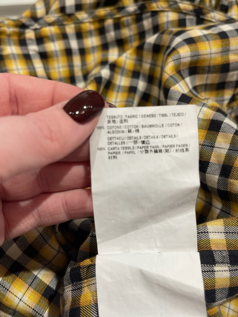 Chemise Balenciaga jaune T.36