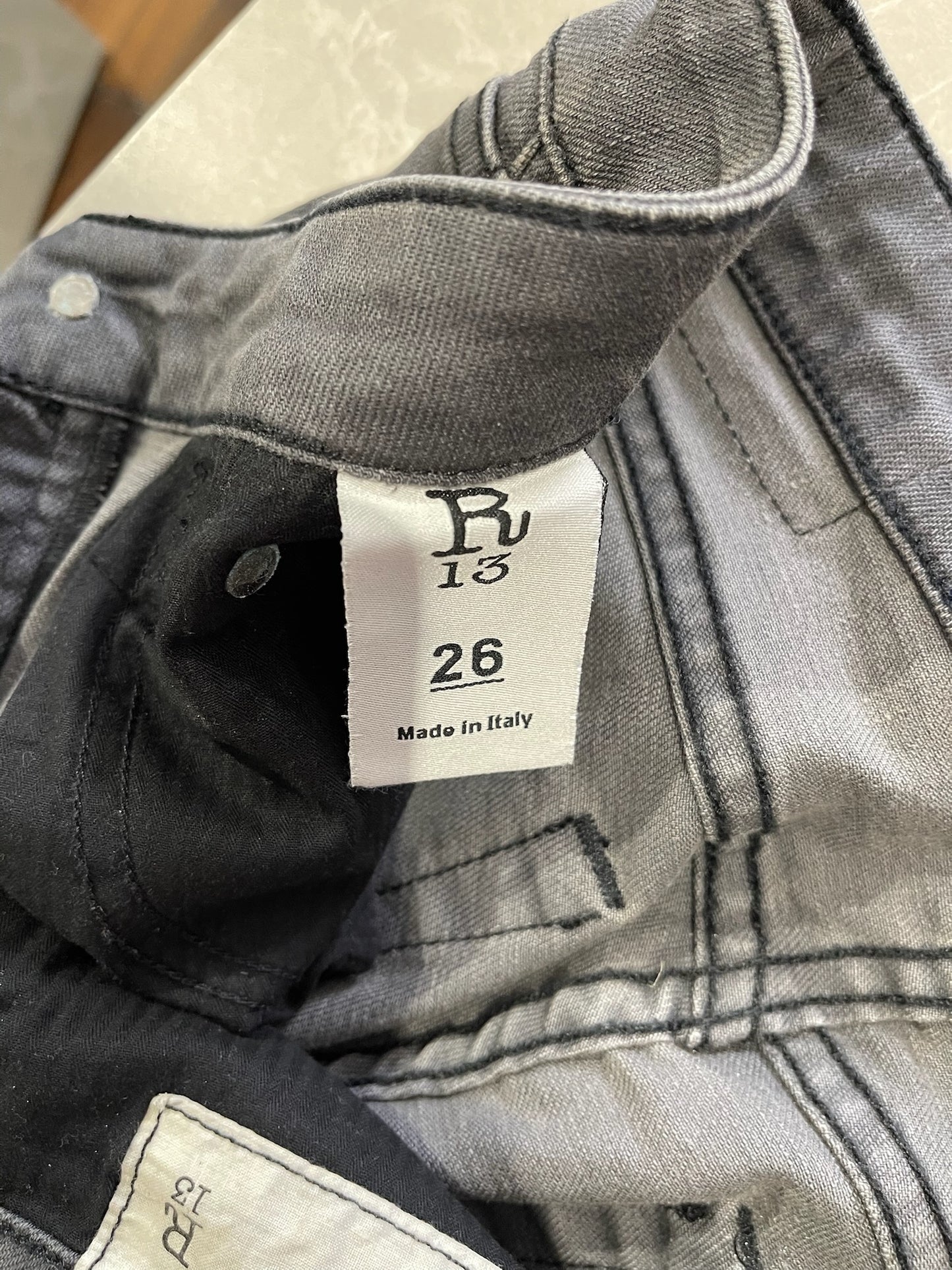 Jeans R13 gris T.26