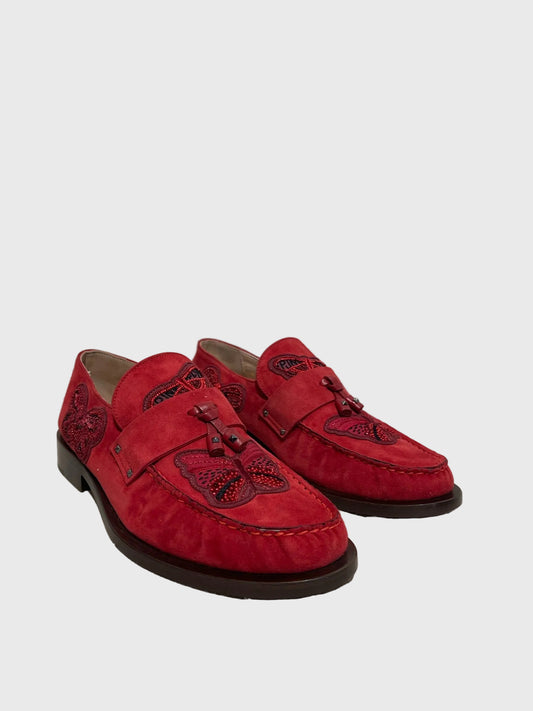 Mocassins Valentino rouges T.38,5