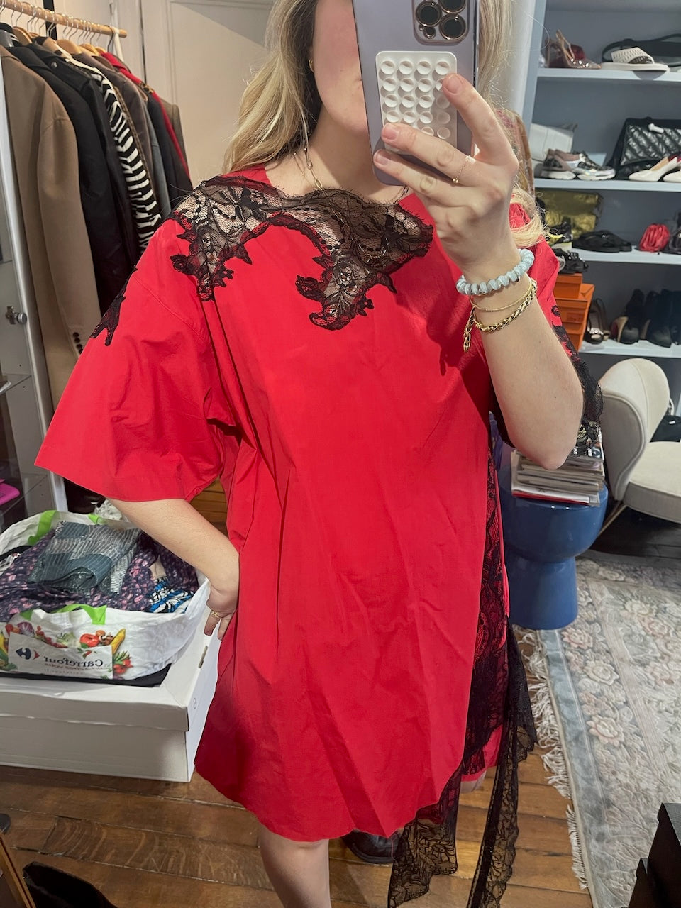 Robe Marques Almeida rouge T.M