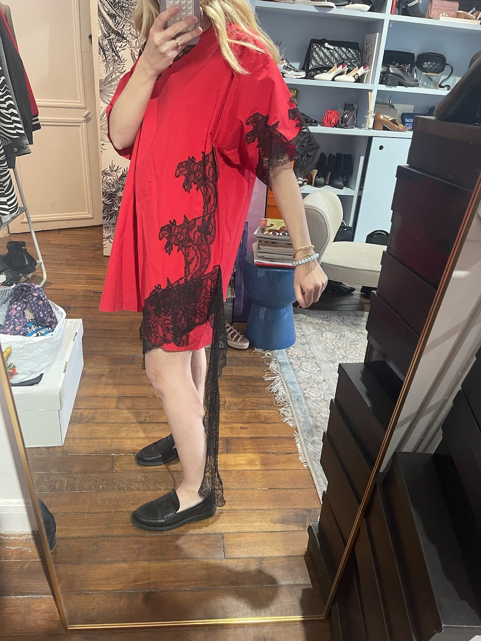 Robe Marques Almeida rouge T.M