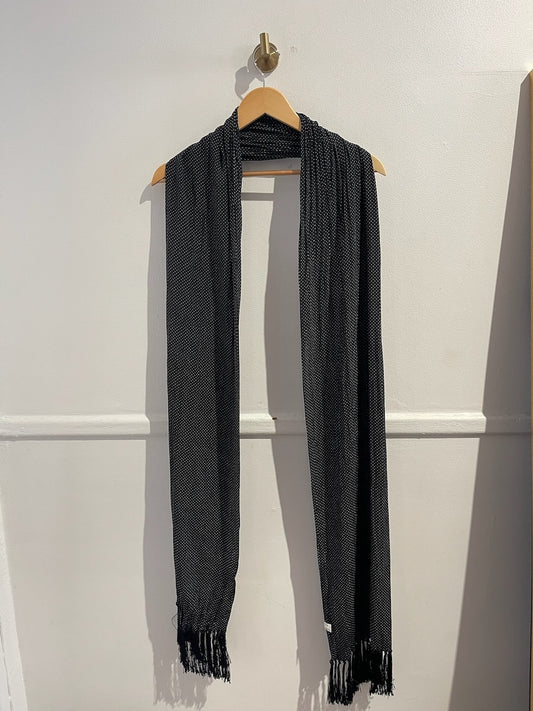 Foulard Saint Laurent à pois noir