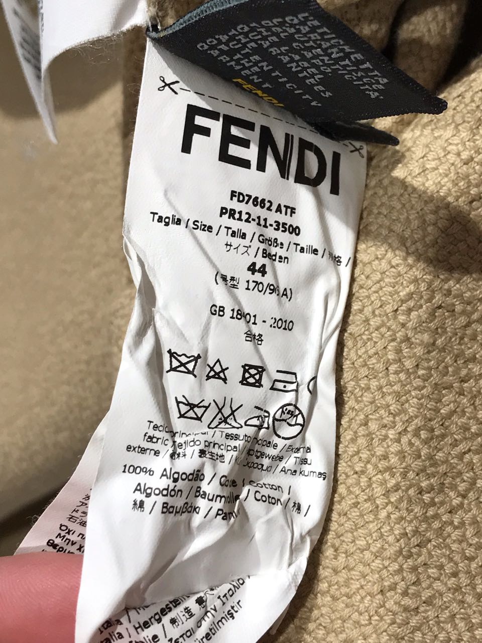 Robe Fendi beige T.40