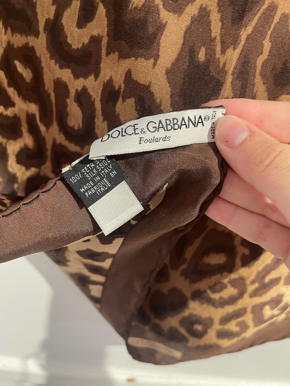 Foulard Dolce & Gabbana léopard