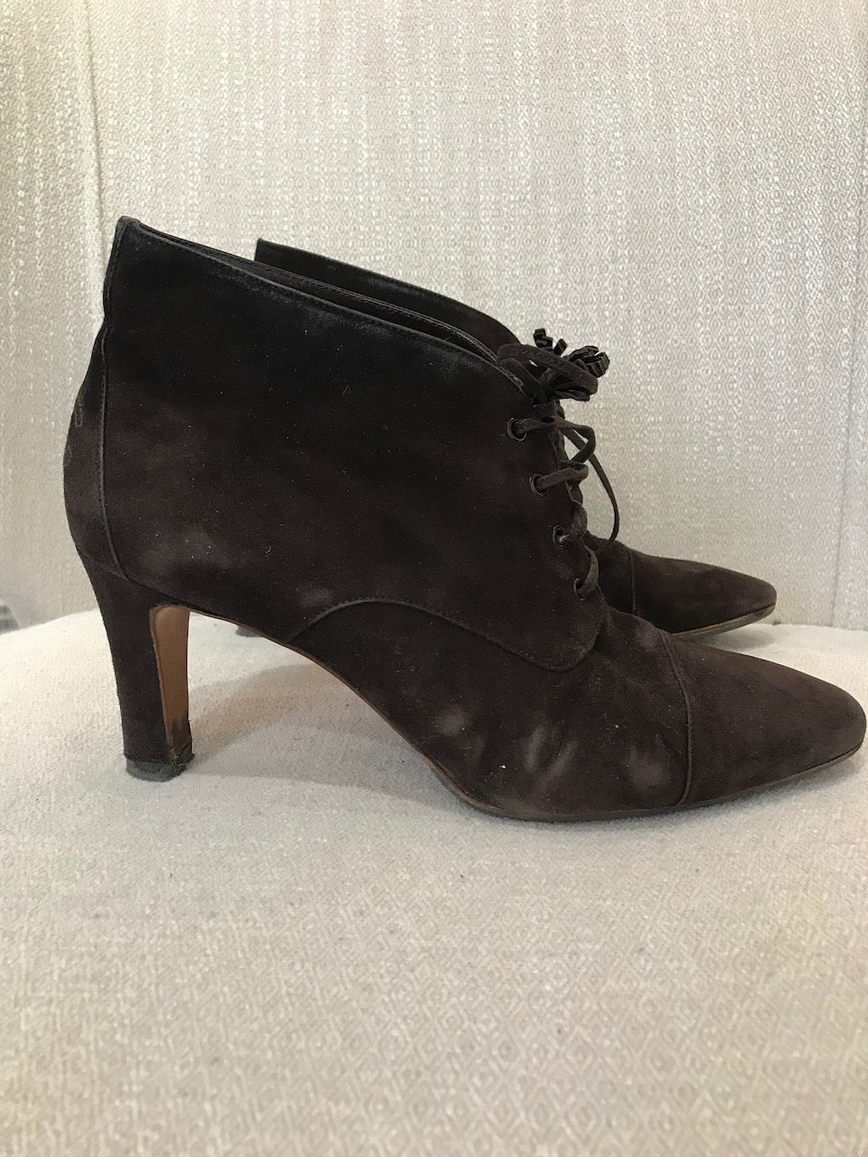Boots Chanel marrons T.37,5