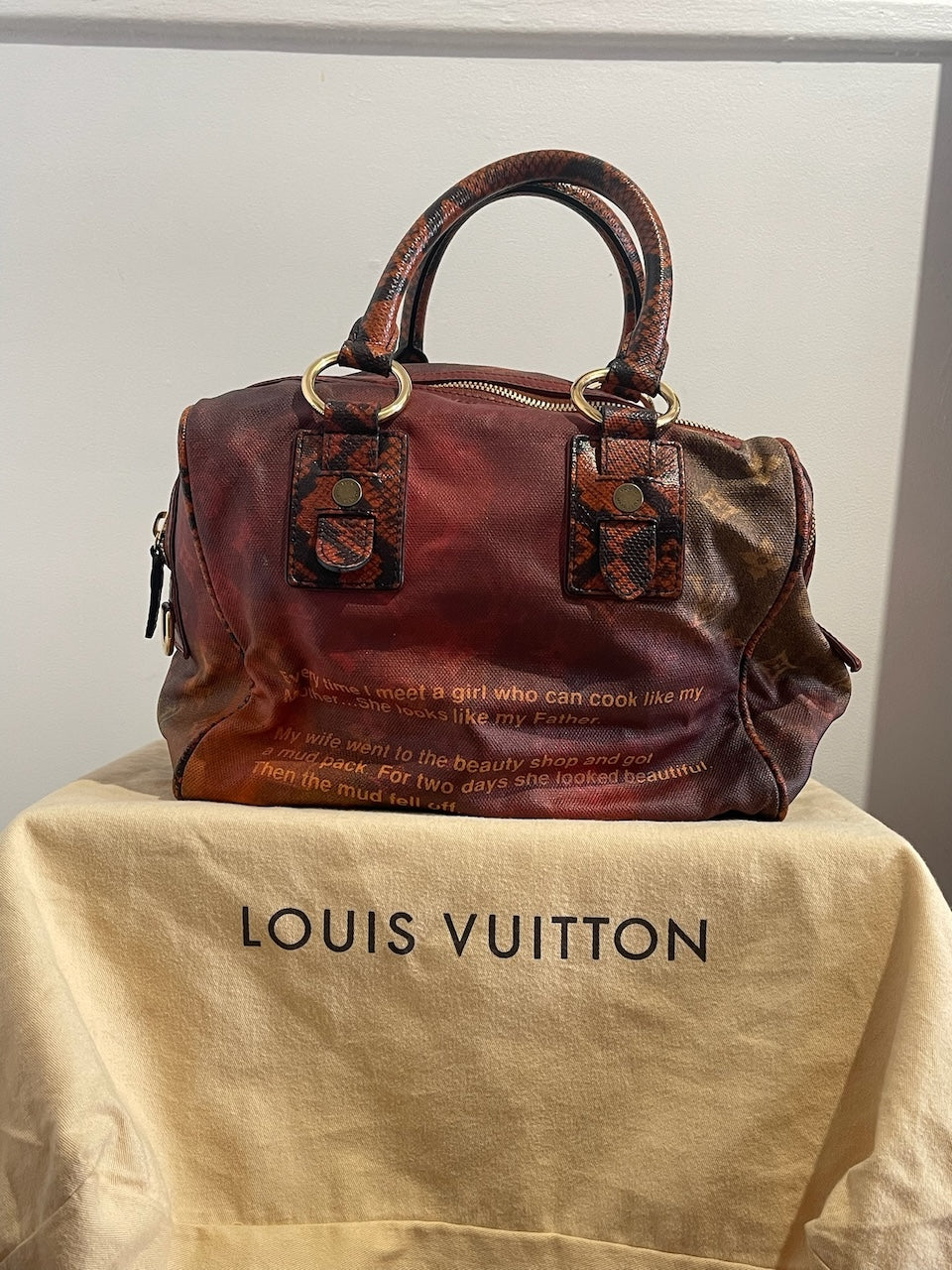 Sac Louis Vuitton Mancrazy rouge