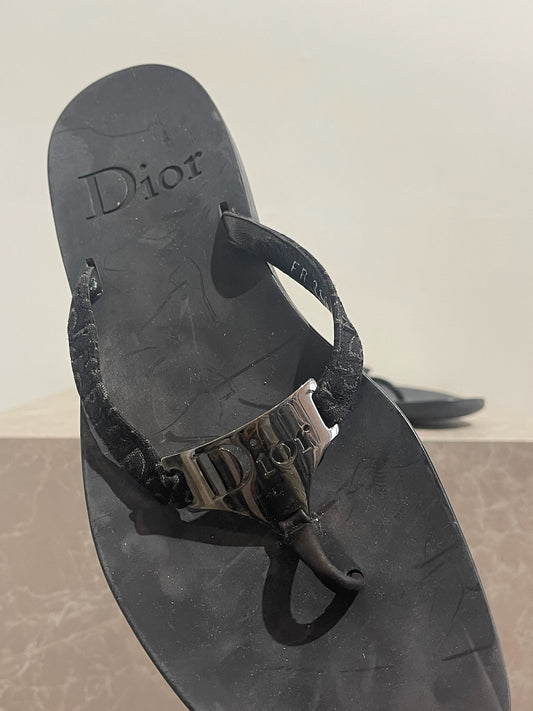 Tongs Dior noires T.41