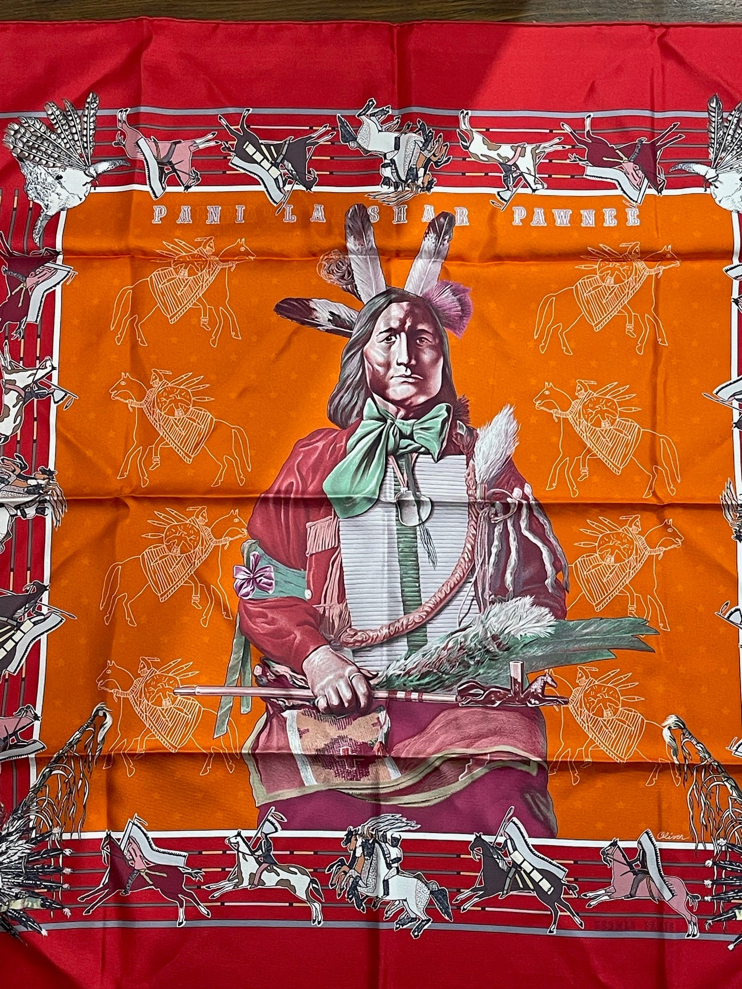 Carré 90 Hermes Indien Double Face