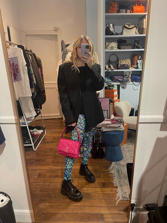 Legging Ganni à fleurs T.34