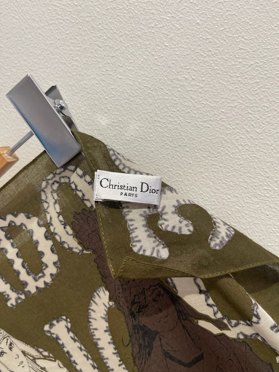 Foulard Dior J'adore kaki