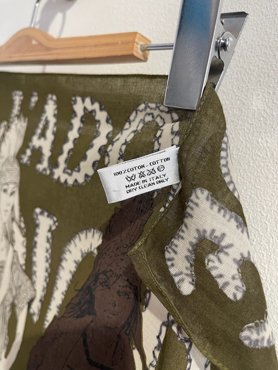 Foulard Dior J'adore kaki