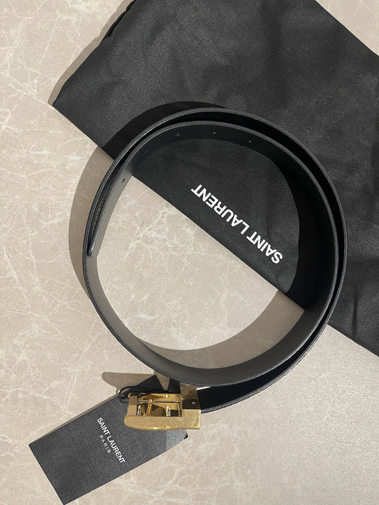 Ceinture Saint Laurent noire T.85
