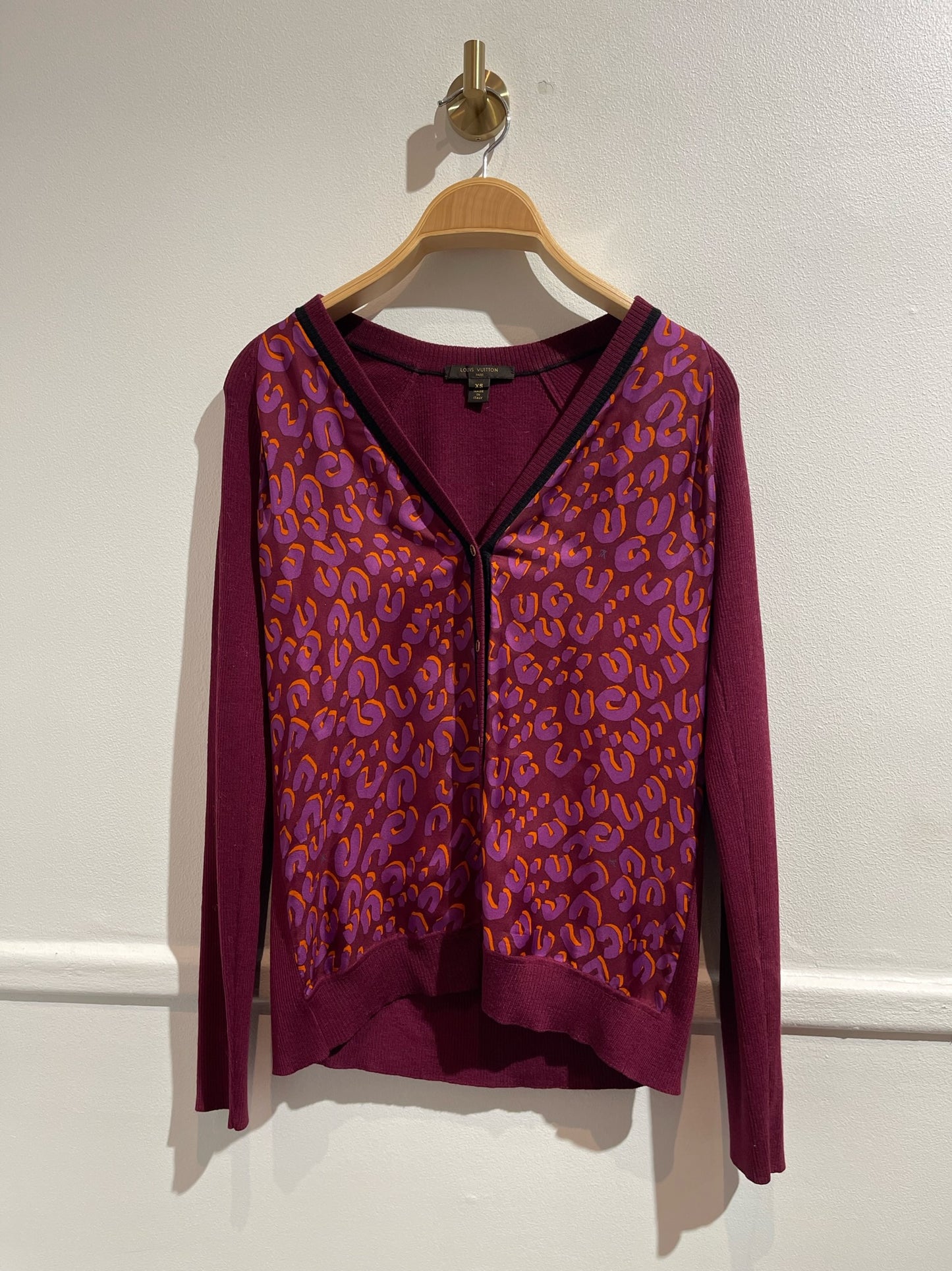 Cardigan Louis Vuitton léopard T.XS