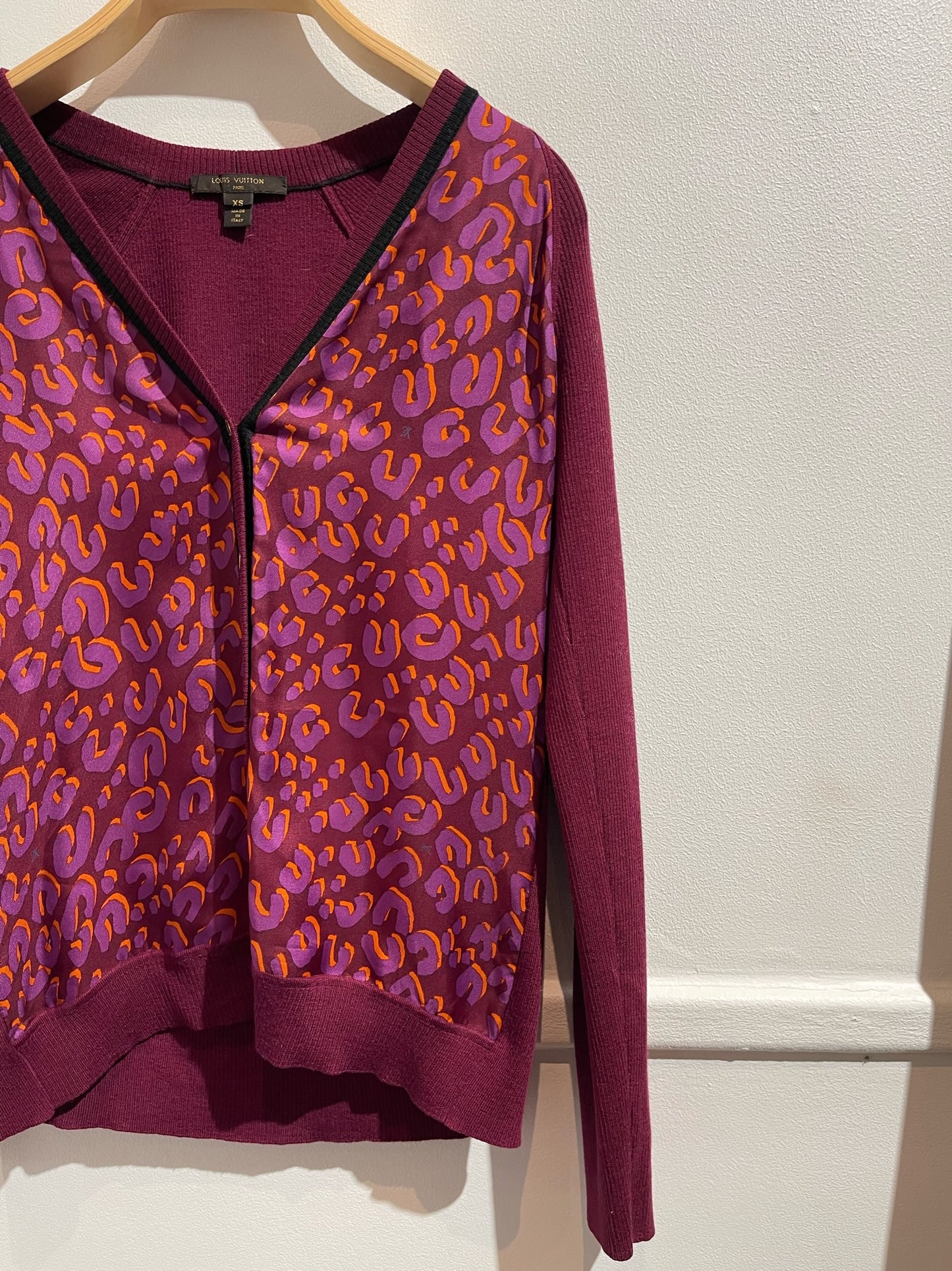 Cardigan Louis Vuitton léopard T.XS