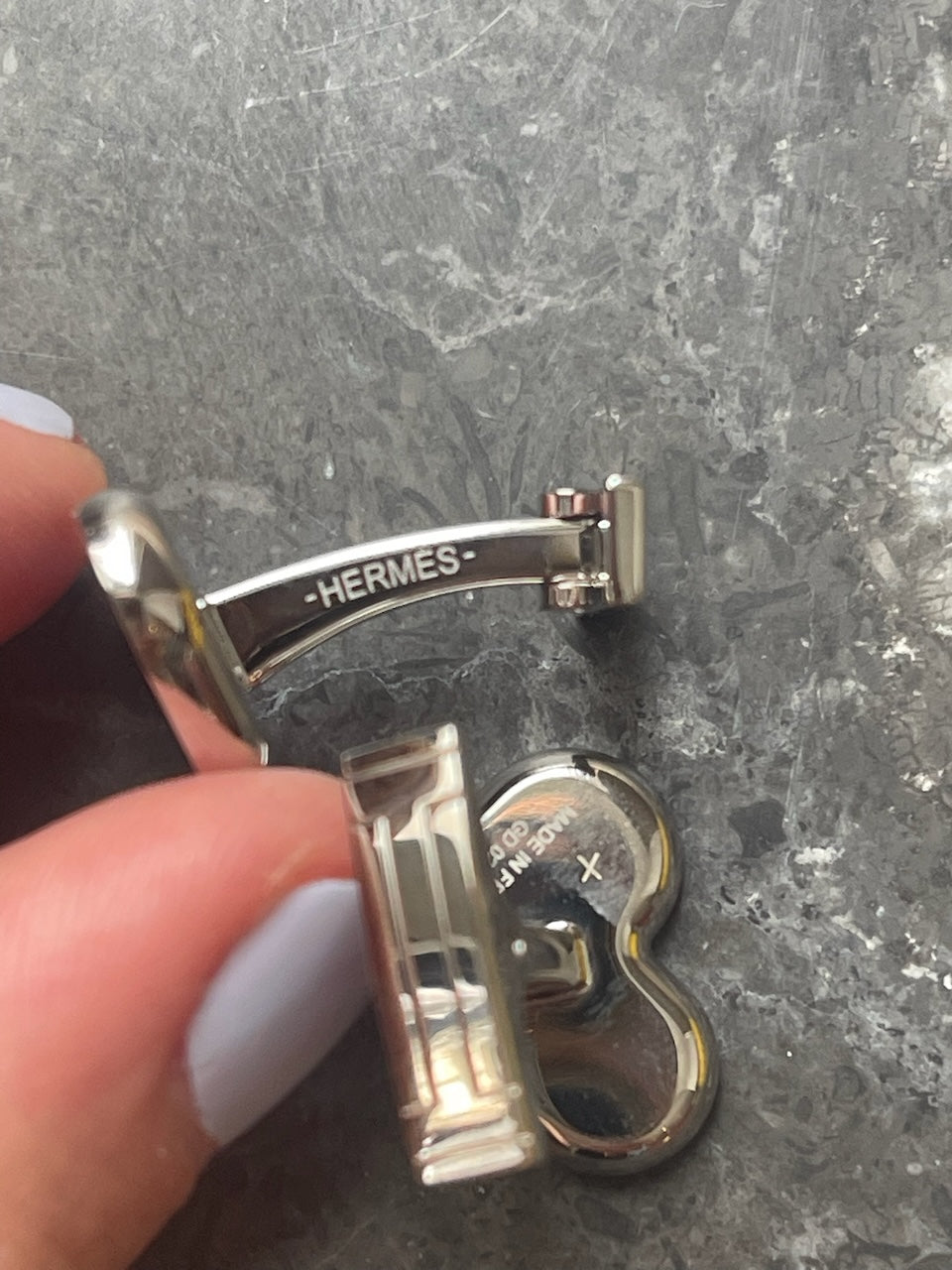Boutons de manchettes Hermès Galatée