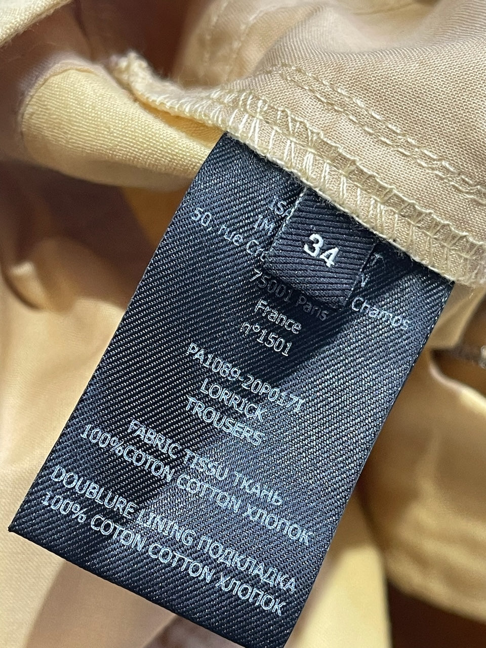 Jeans Isabel Marant jaune T.34 NEUF