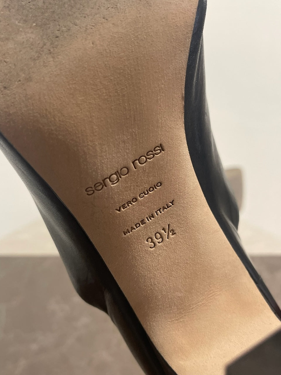 Mules Sergio Rossi noires T.39,5