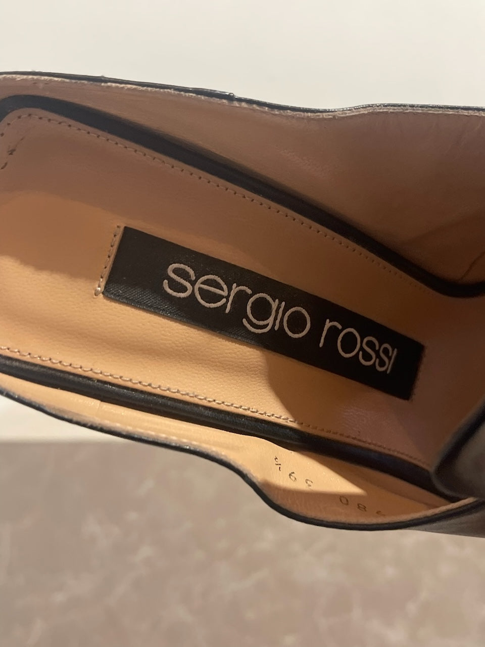 Mules Sergio Rossi noires T.39,5