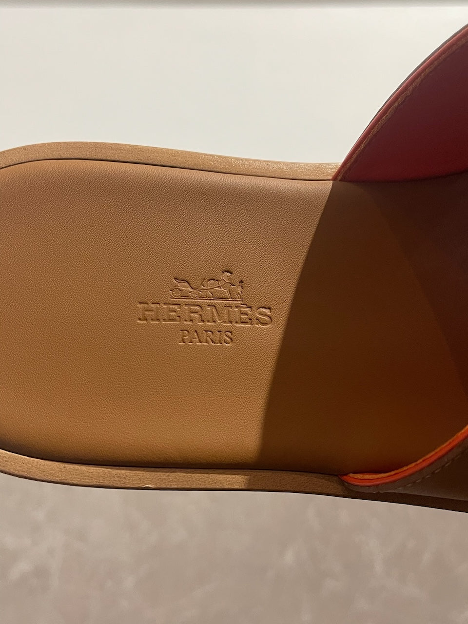 Mules Hermès Izmir camel T.39