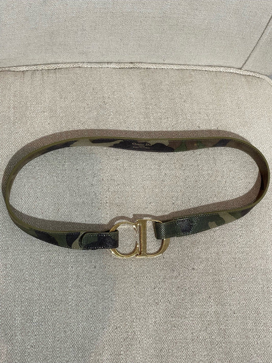 Ceinture Dior camouflage T.80