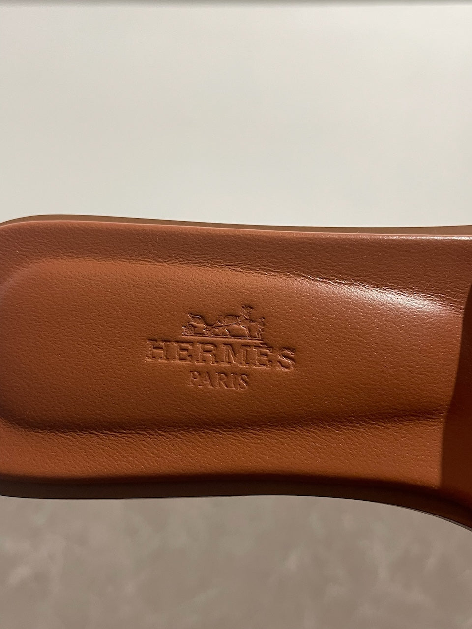 Sandales Hermès Oran rouge T.36,5