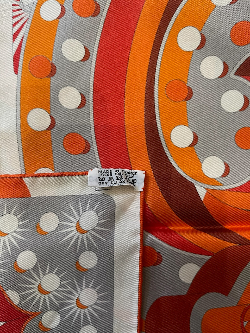 Foulard 90 Hermès orange Electrique