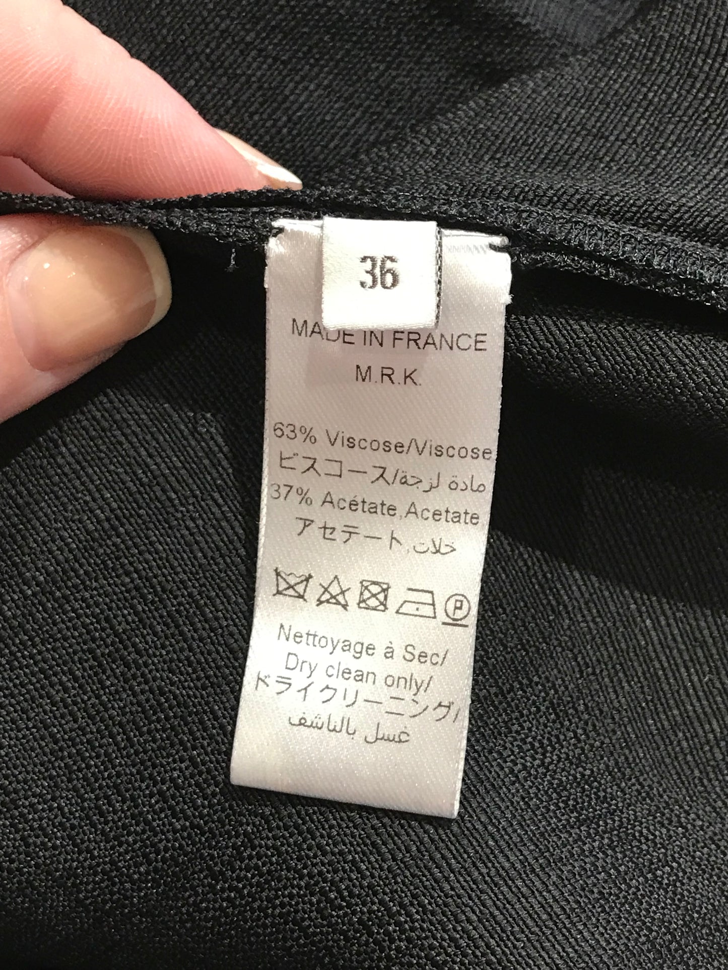 Combinaison Maison Rabih Kayrouz noire T.36