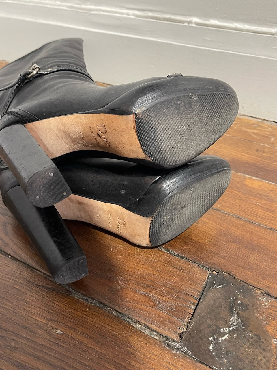 Bottes Dior noires T.40