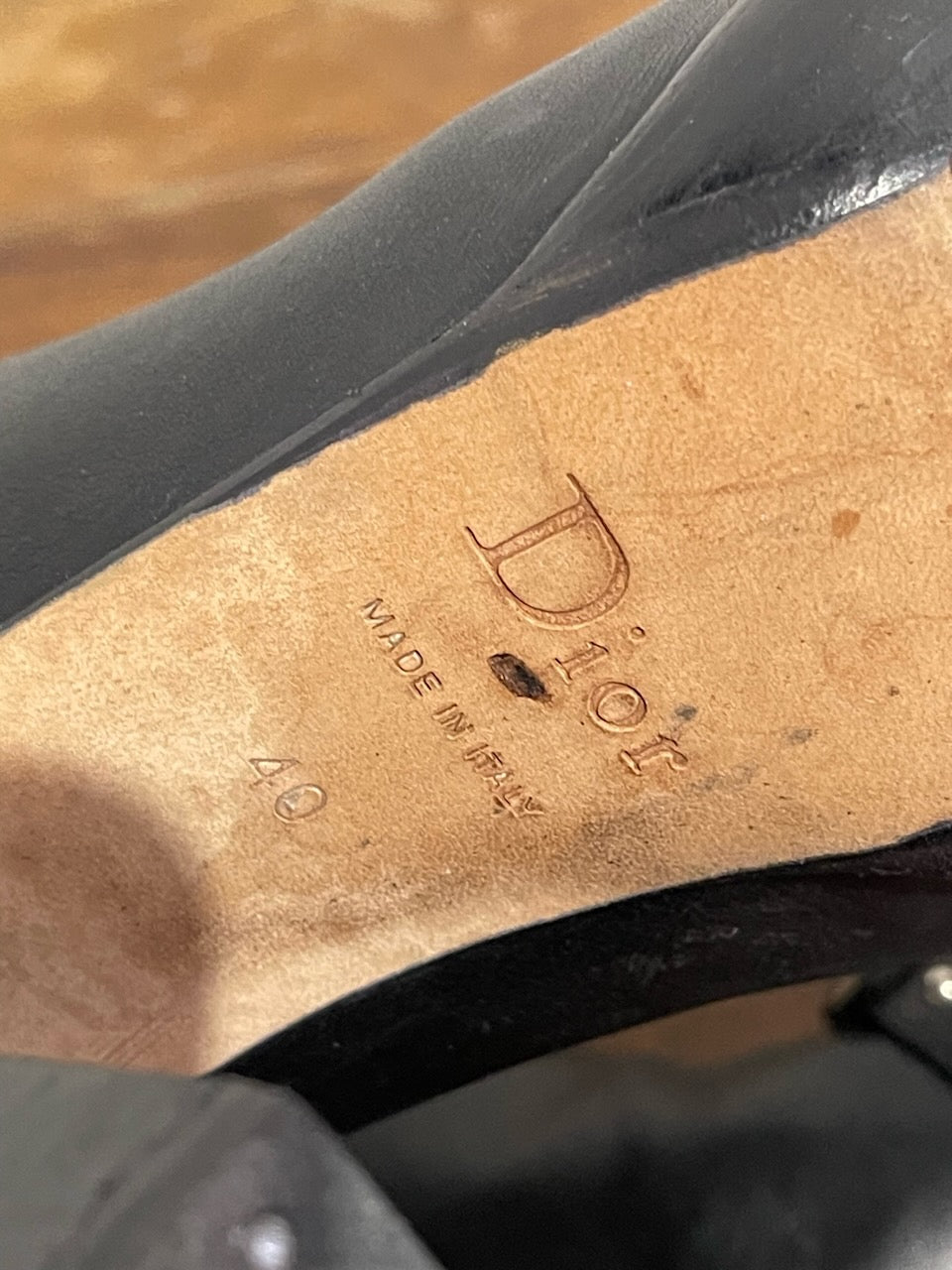 Bottes Dior noires T.40