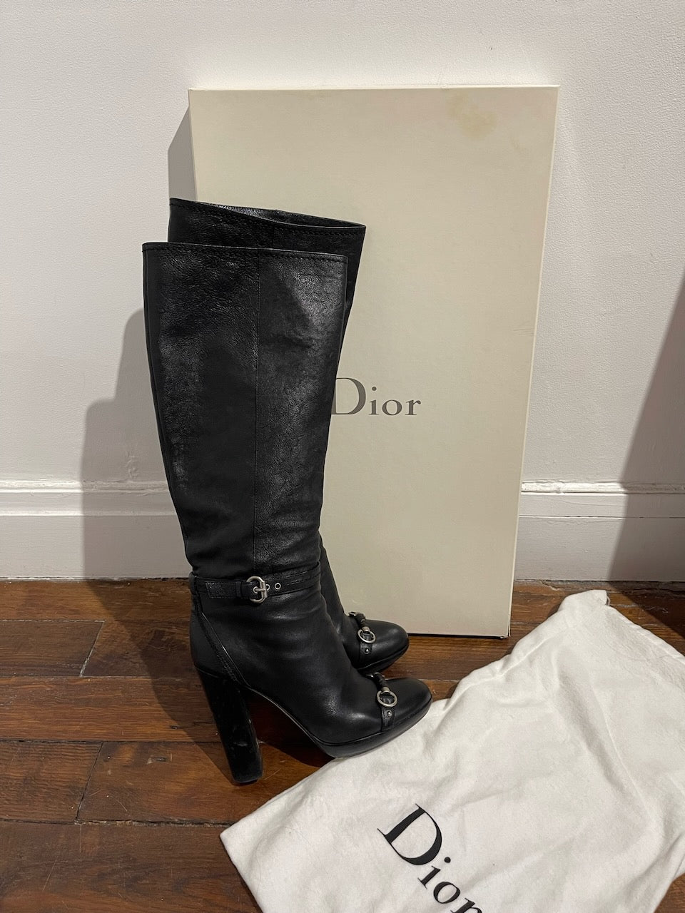 Bottes Dior noires T.40