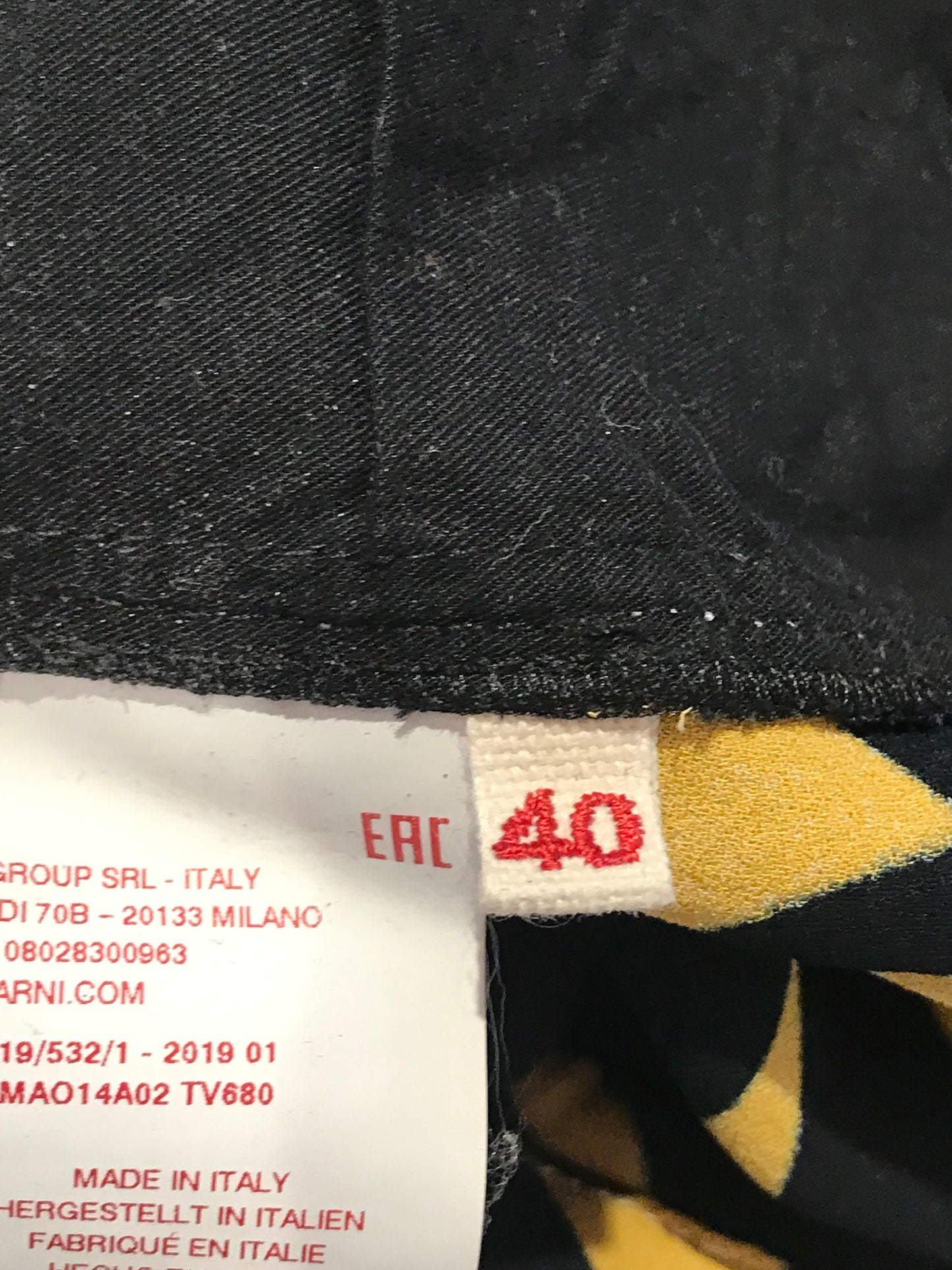 Pantalon Marni jaune T.36