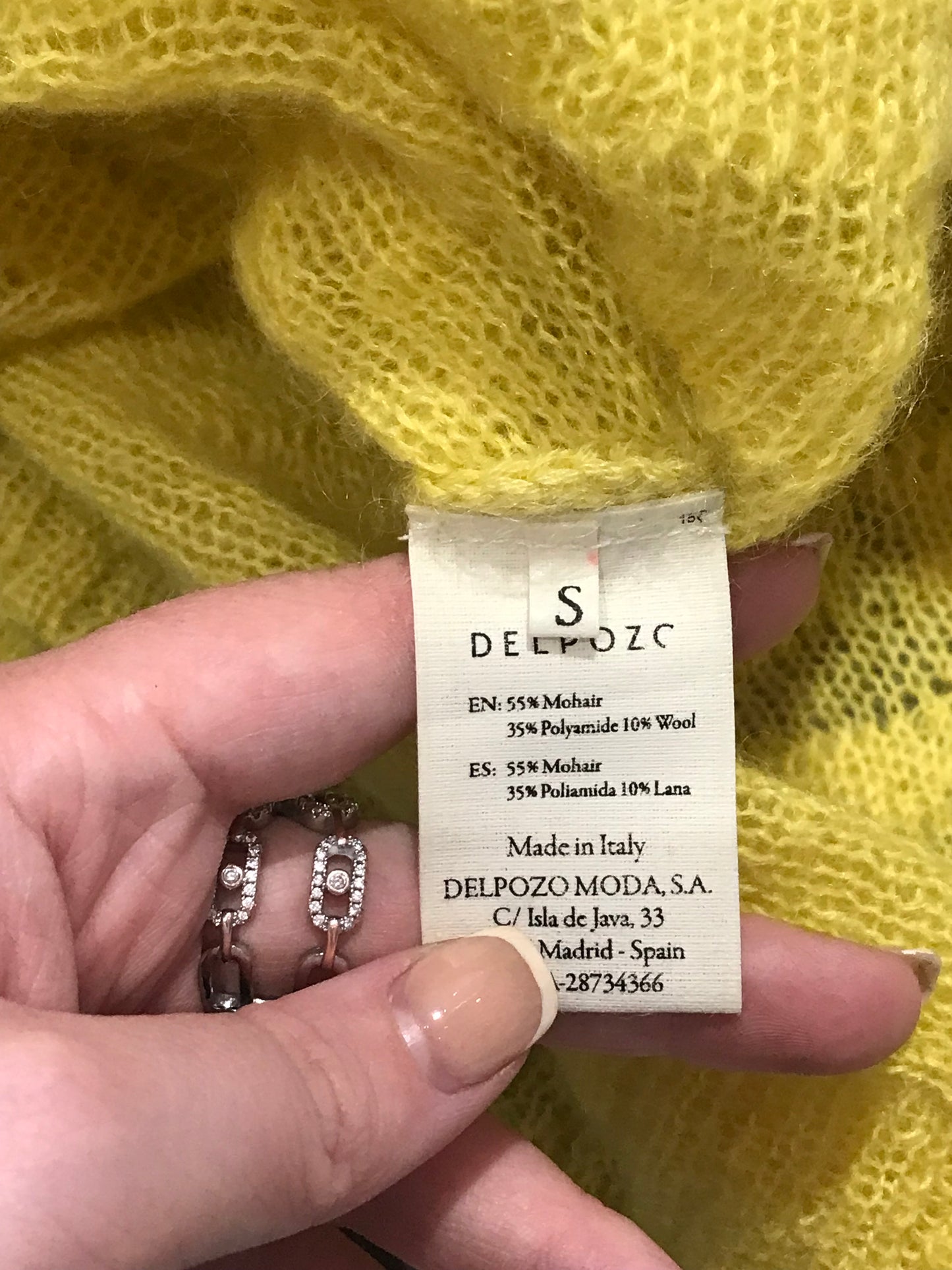 Gilet Delpozo jaune T.S
