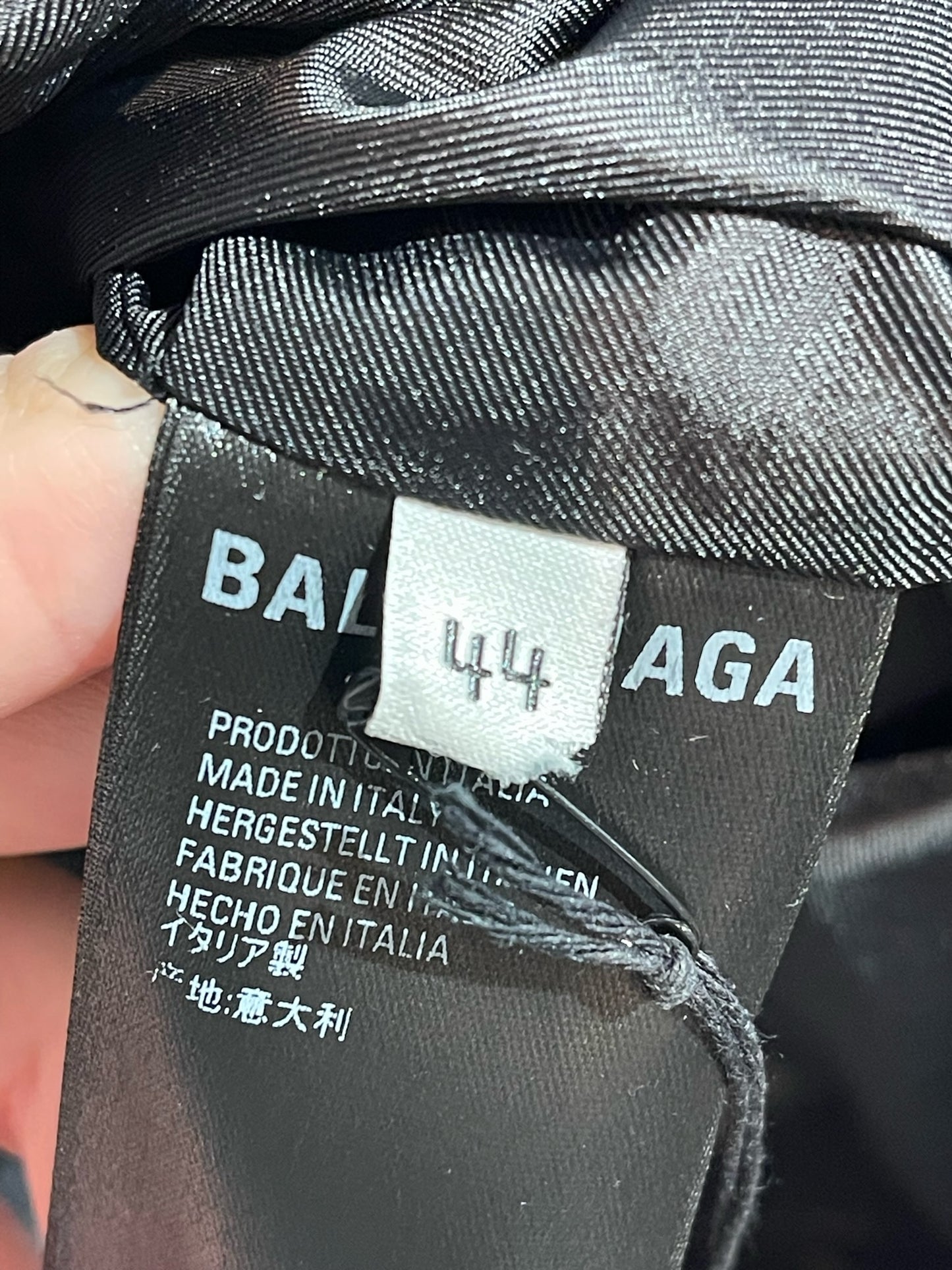 Veste impermeable Balenciaga noire T.44 Neuf