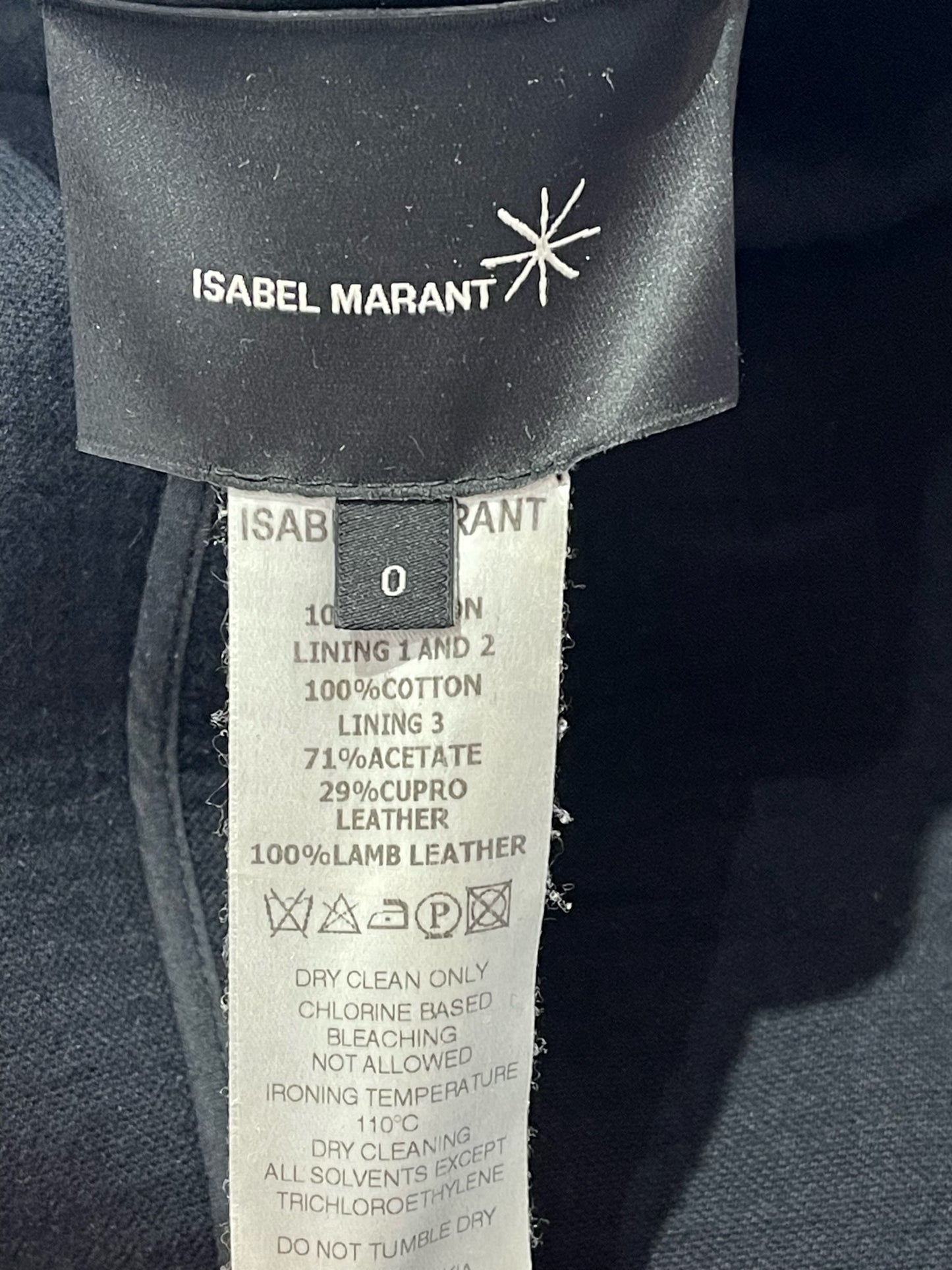 Veste Isabel Marant noire T.0