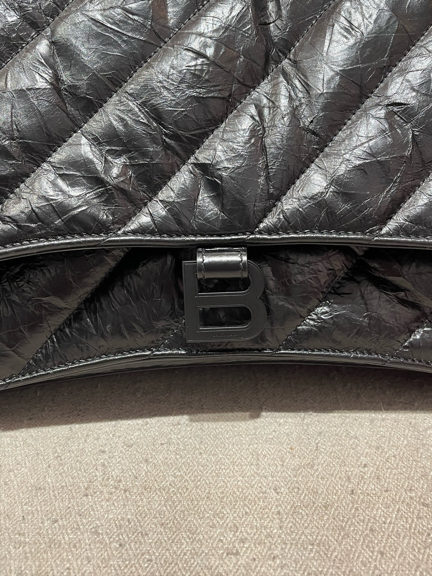 Sac Balenciaga Crush Noir