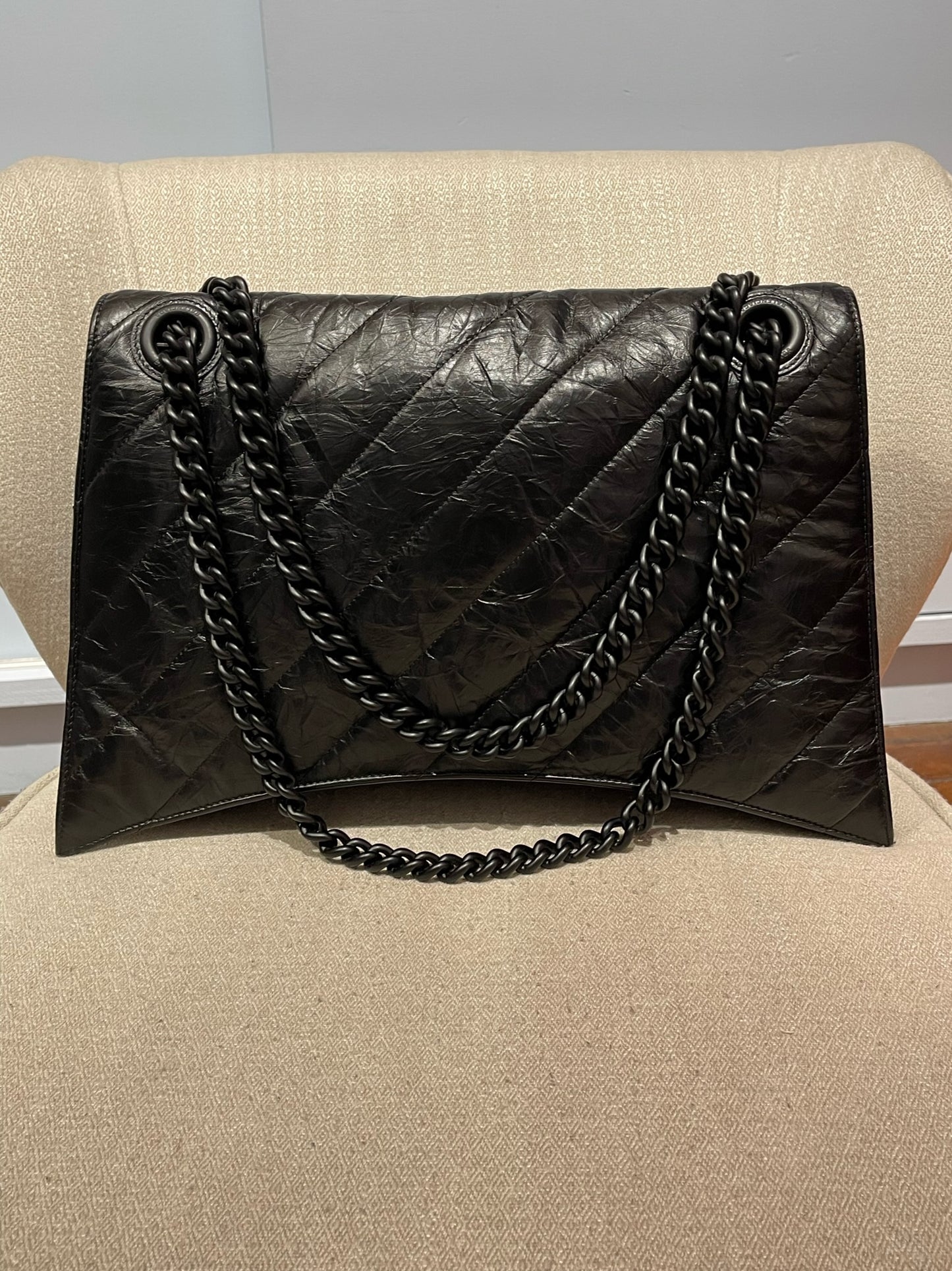 Sac Balenciaga Crush Noir