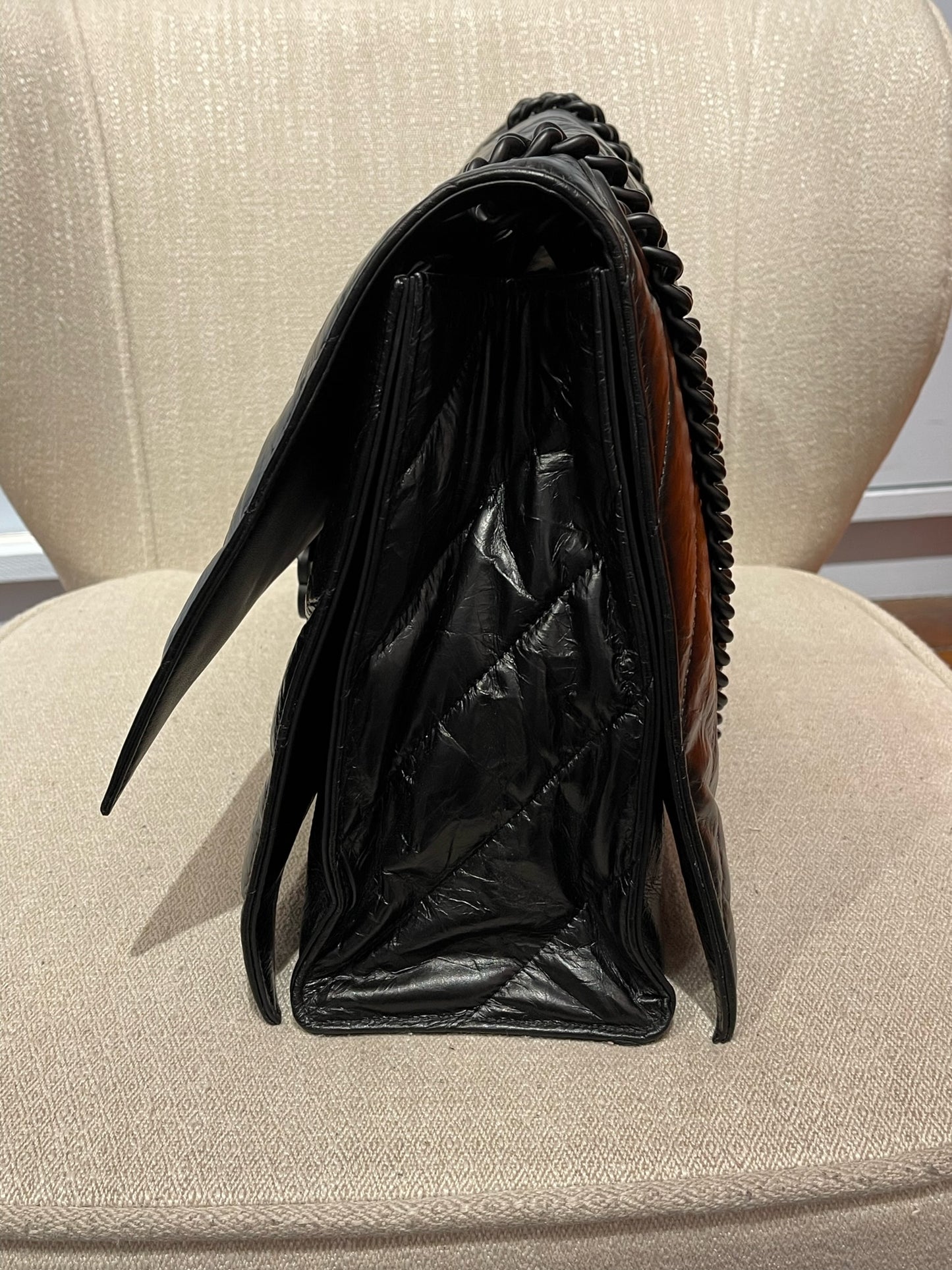 Sac Balenciaga Crush Noir