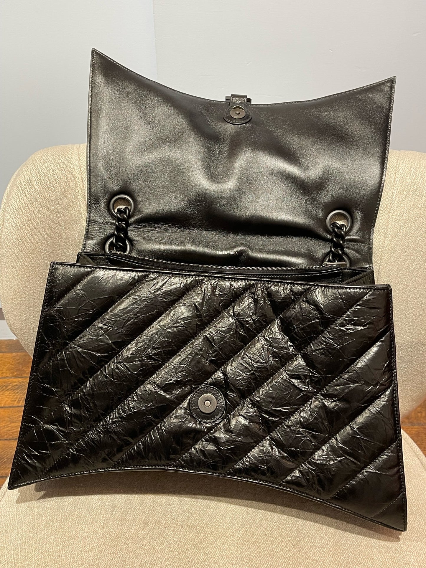 Sac Balenciaga Crush Noir