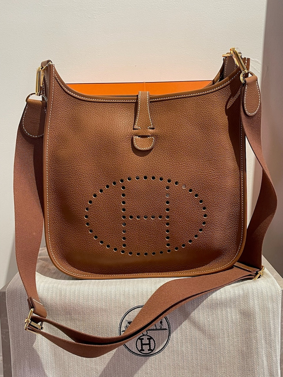 Sac Hermes Evelyne III 29 gold