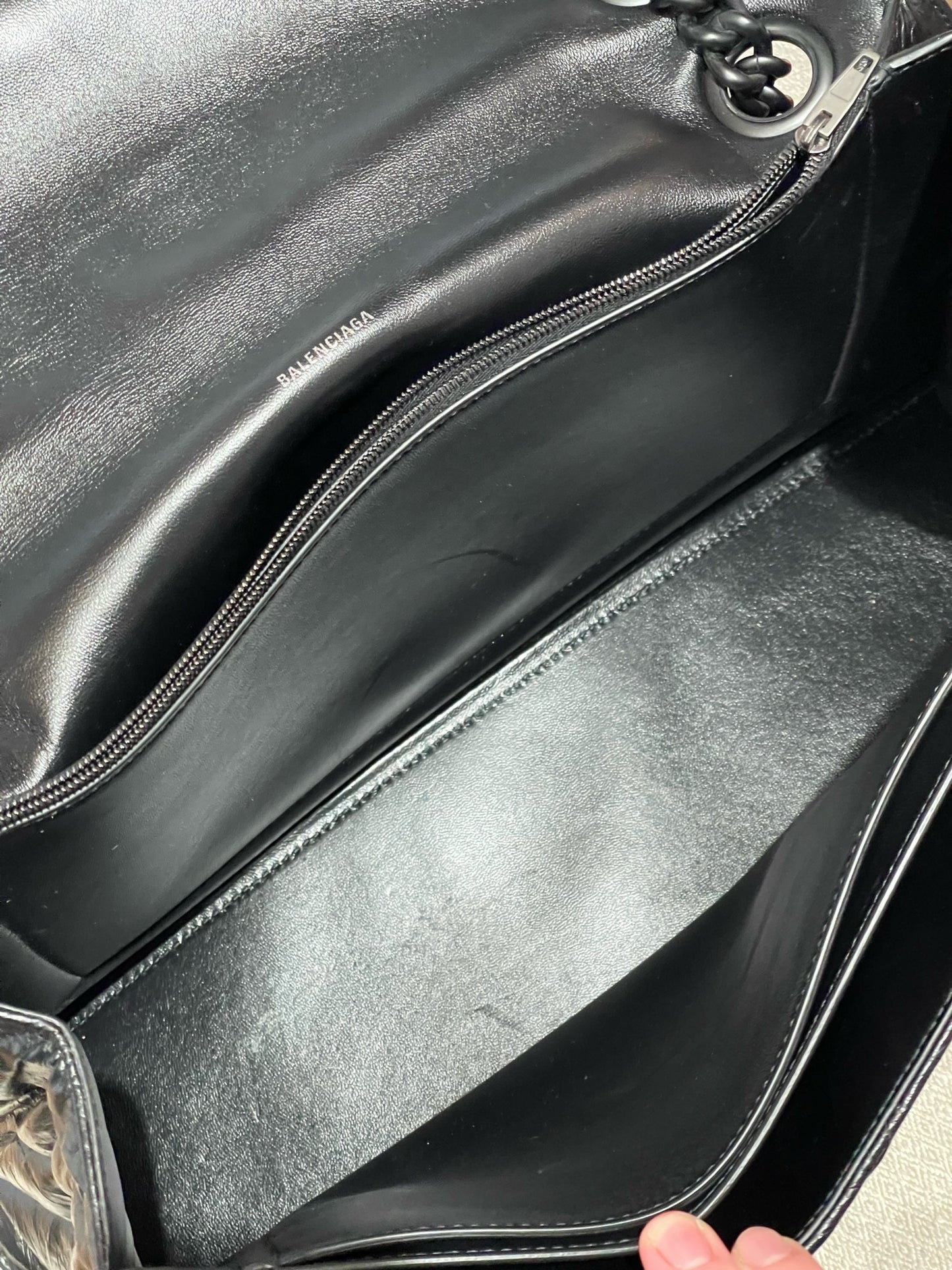 Sac Balenciaga Crush Noir
